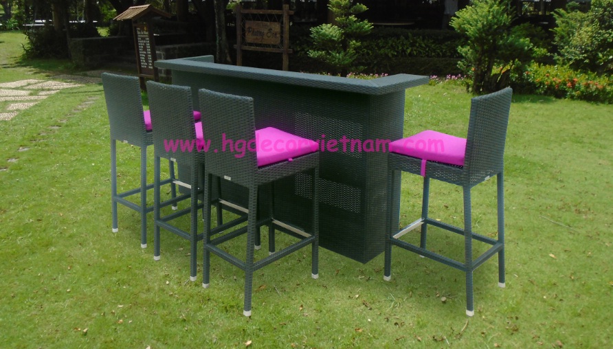 Synthetic rattan furniture