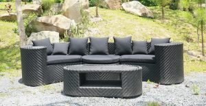 New outdoor wicker sofa